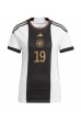 Fotbalové Dres Německo Leroy Sane #19 Dámské Domácí Oblečení MS 2022 Krátký Rukáv